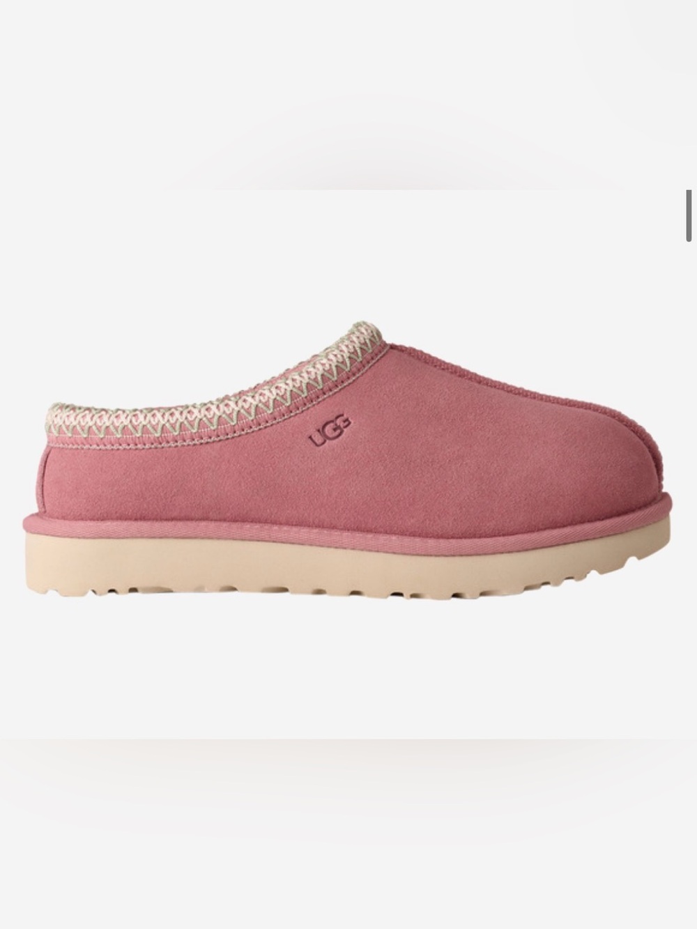 UGG Tasman II Pink Suede Slippers Women’s 9 Brand New in Box - Picture 3 of 12